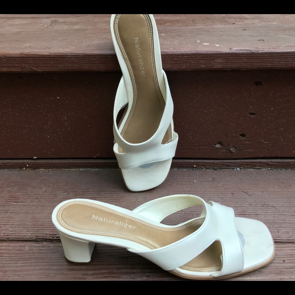 White Naturalizer Sandal